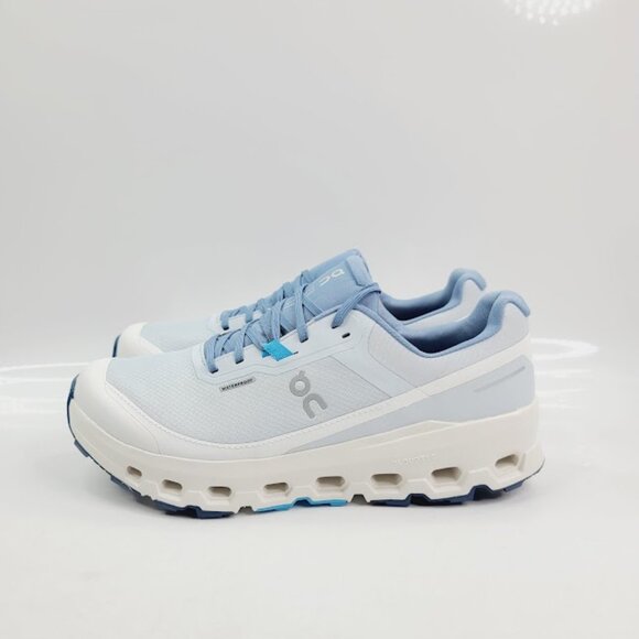 On Women's Arctic Ivory Blue Cloudvista 2 Mesh Athletic Running Shoes Size 9 - Picture 2 of 7